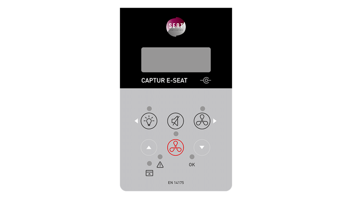 Fume hood controller version CAPTUR e-SEAT